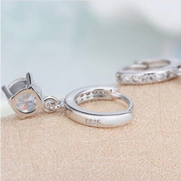 NEW 925 Sterling Silver Drop Earrings - Picture 11 of 12